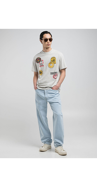 リラックスフィット HAWAIANパッチプリントTシャツ 詳細画像